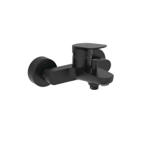 Baterie cadă-duș Ideal Standard, Ceralife O cu divertor automat, negru mat